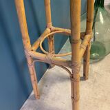Vintage rattan side table