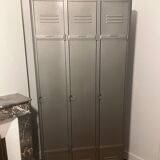 Industrial metal cloakroom with rounded corners
