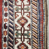 Vintage Caucasian Kazak Carpet Area Rug- 207x227cm