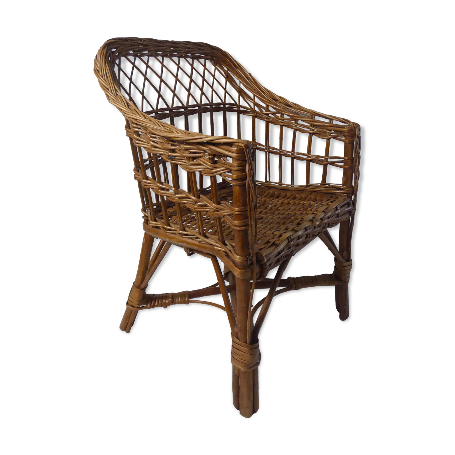 Rattan armchair for children