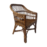 Rattan armchair for children