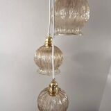 Cascade of three glass suspensions