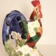 Vintage slip rooster pitcher