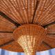 Side table foot Tulip rattan round