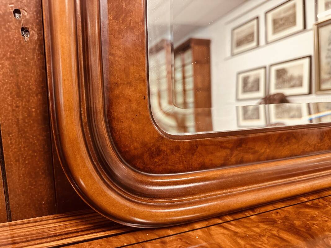 Antique Italian burlwood Mirror