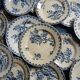 14 dinner plates + 2 "Chardons" dishes from Gien