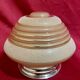 Vintage lamp or ceiling light, pink and gold granite glass, 50s/60s