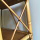 Shelf library in rattan, wood and bamboo vintage