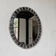 Oval ceramic mosaic mirror from the 50s/60s.
