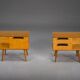 Vintage German cherry nightstands, 1960s, set of 2