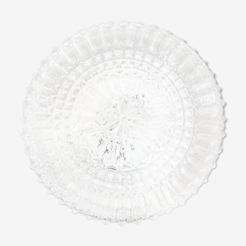 Plafonnier vintage en verre rond 19 cm