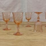 Set of 6 Luminarc Rosaline liqueur/port glasses
