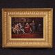 Italian painting interior scene dated 1941