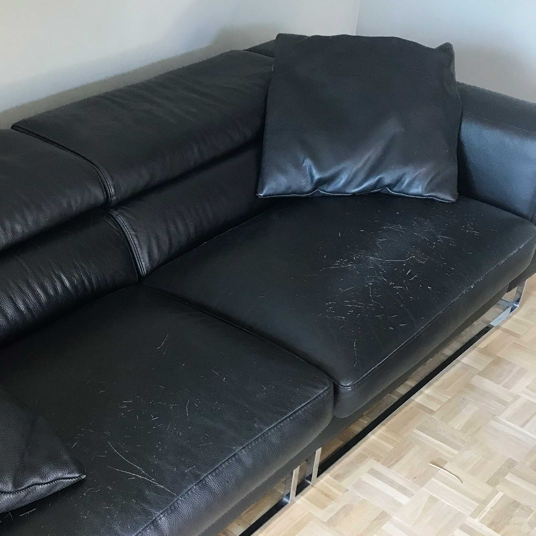 Roche Bobois leather sofa