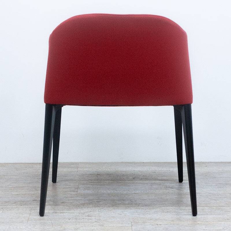 Laja chair from Pedrali in red fabric