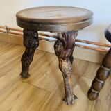 Ensemble de 4 tabourets tripodes