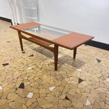 Table basse Gplan teck & verre