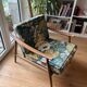Set of 2 vintage Scandinavian boomerang style armchairs