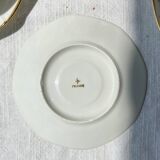 Vintage tea/coffee set in white porcelain with Limoges gold trim