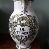 Vase vintage avec décoration pot d'herboriste