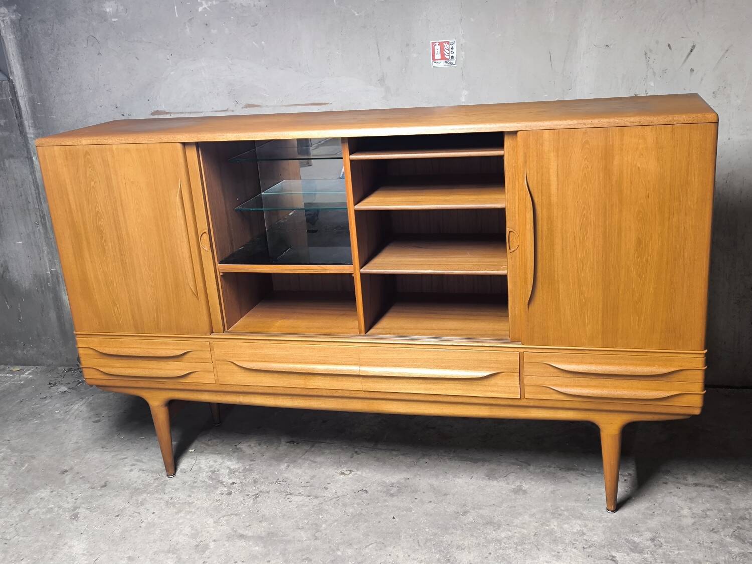 Vintage Scandinavian teak enfilade from the 1960s by Johannes Andersen.