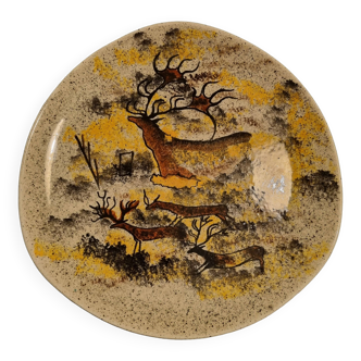 Rare ceramic dish Lascaux Vallauris collection