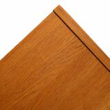 Scandinavian vintage oak sideboard with drawers and doors