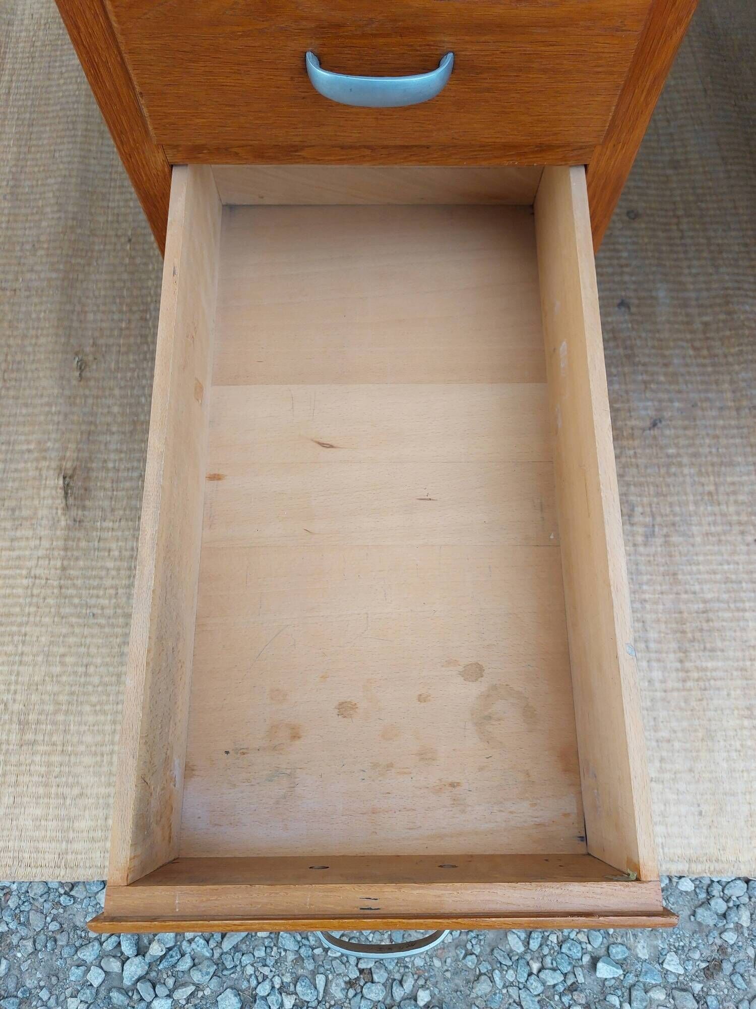 solid wood desk, 1970s