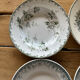 6 mismatched plates