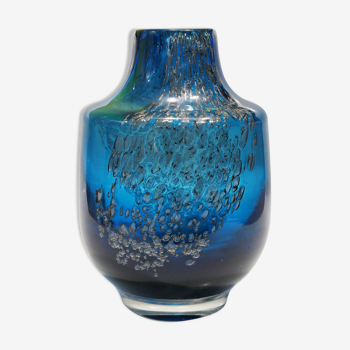 1960's bubble inclusions of Murano glass vase