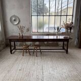 XXL table in solid dark walnut 3m