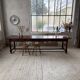 Table XXL noyer massif foncé 3m