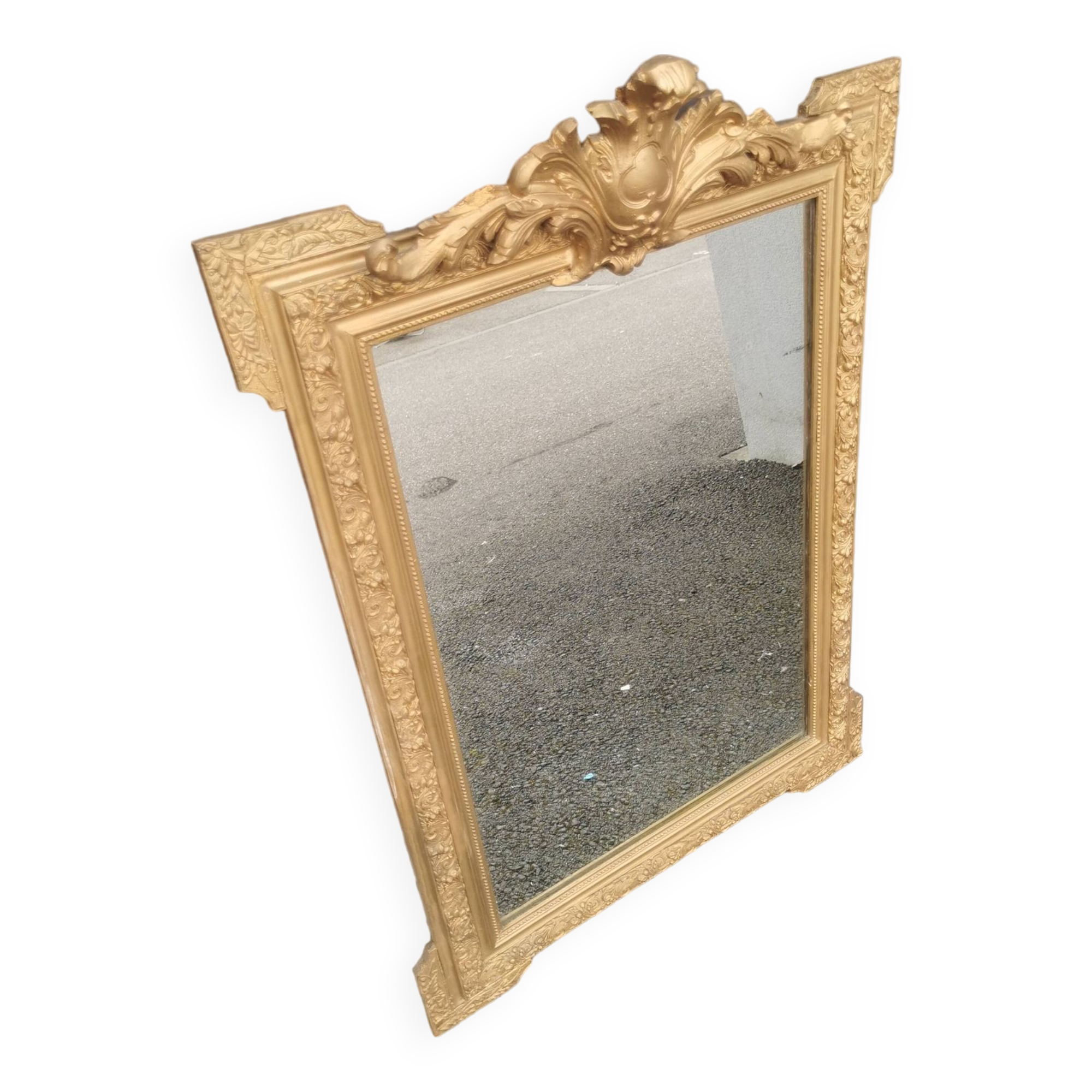 Louis XV style gilded mirror