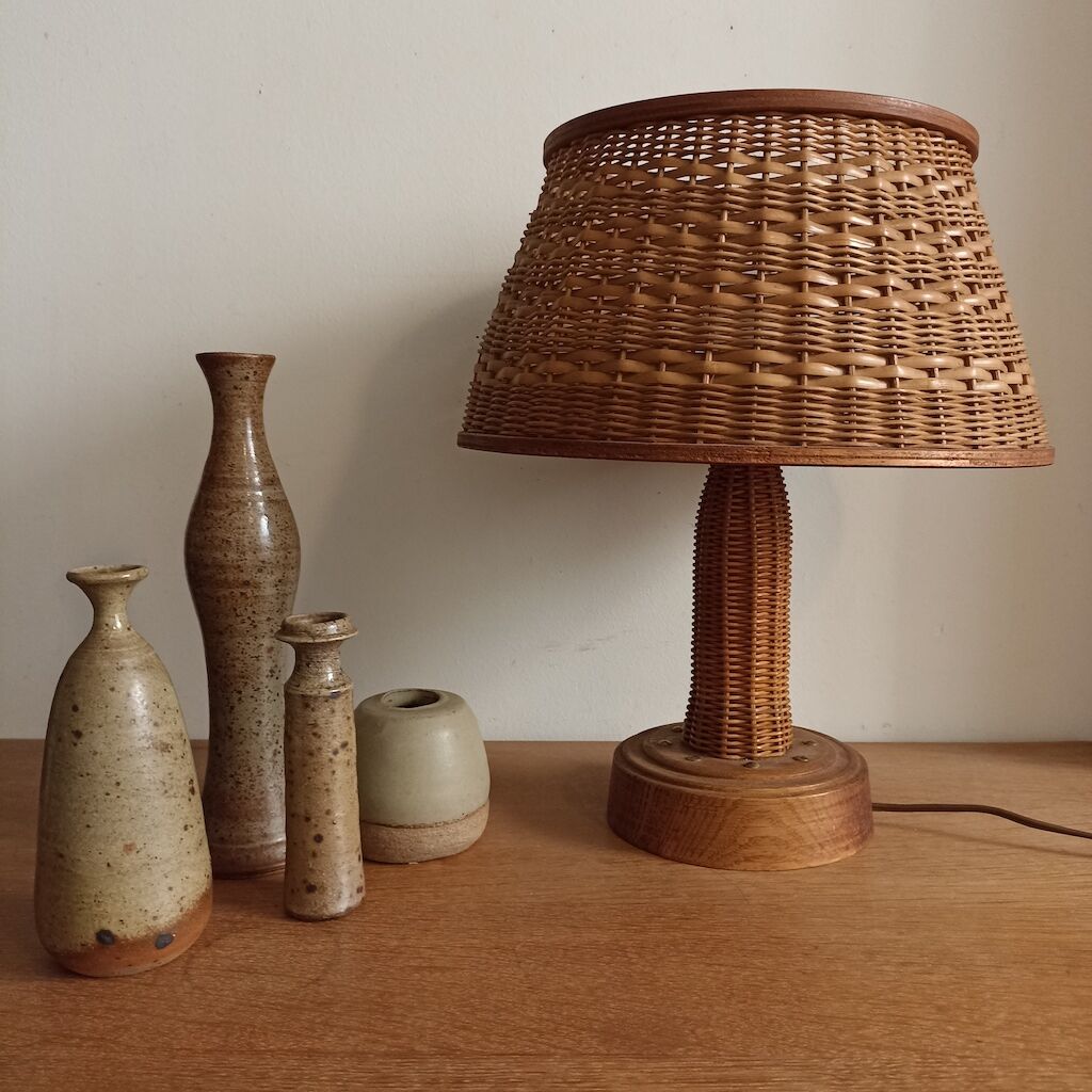 Rattan lamp from the 70s