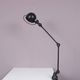 1950s Table clamp lamp in black metal, recent edition model SI332/ Jieldé,