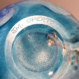 Vase Biot J M Operto verre multicouches vintage