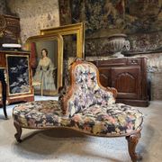 Canapé de milieu en acajou d’époque Napoléon III