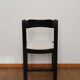 6 chaises noires laquées et bouclette
