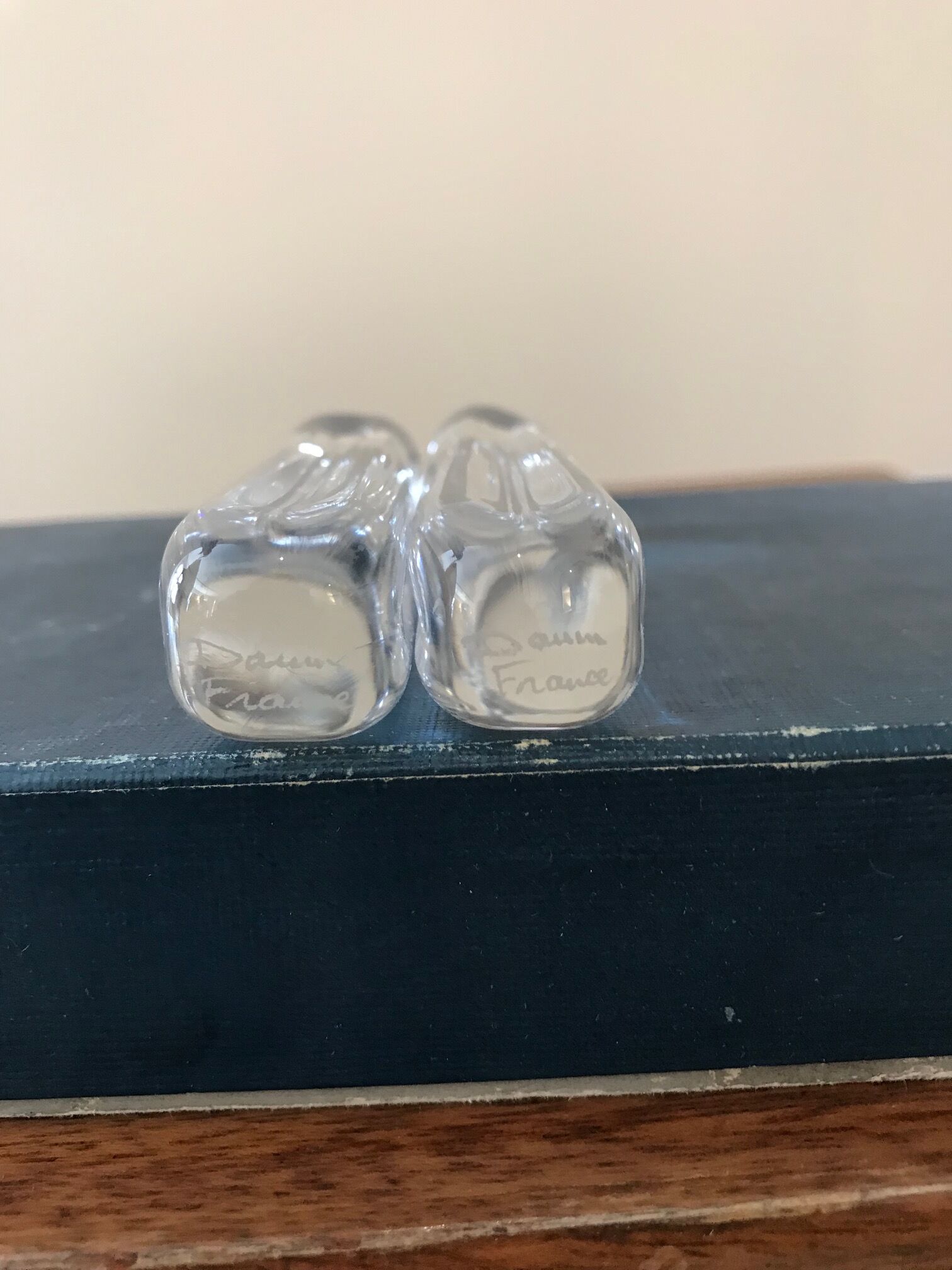 Series of 12 Daum crystal knife holders