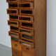 English Haberdashery Shop Cabinet with Glass Fronted Drawers, Circa 1930s