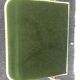 Lot of 4 golden folding chairs green velvet