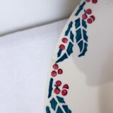 4 hollow plates of Digoin Sarreguemines model Holly 211250