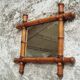 Antique mirror faux bamboo French wall mirror