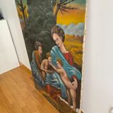 Painting on canvas 1970s style