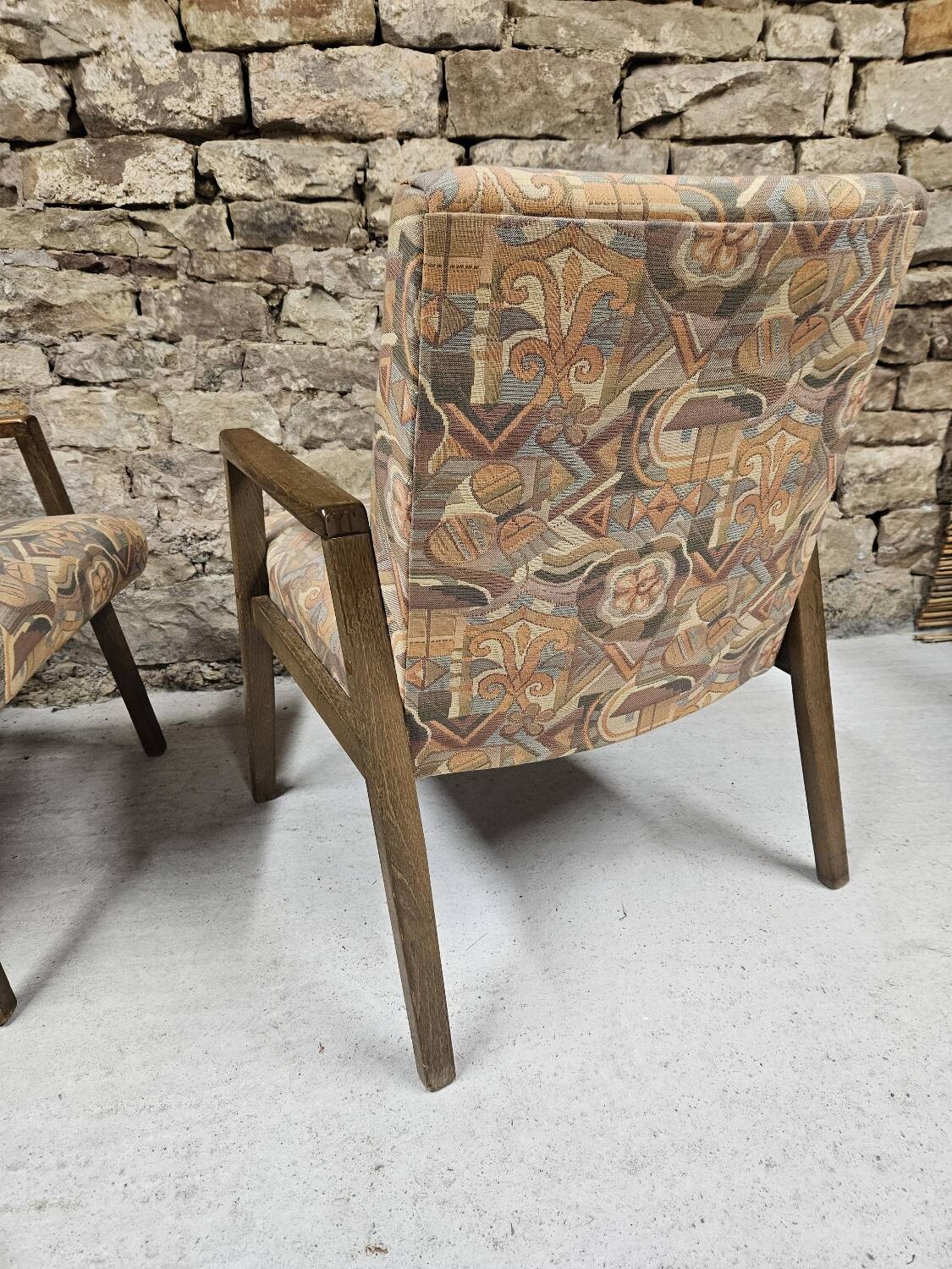 Pair of vintage 1970s armchairs