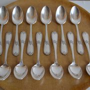 12 tablespoons metal argente orfevre frionnet francois