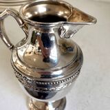 Service à café, thé 3 pièces en métal argenté