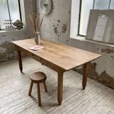 1950s oak butcher's farm table