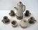 Vintage coffee service 1970 peasant sandstone Japan