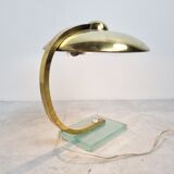 1930s art deco bauhaus brass desk lamp